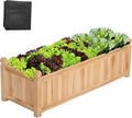 VIVOSUN 3.6 x 1.3Ft Wooden Raised Garden Bed, 43.5 x 16 x 14 Inches, Outdoor by VIVOSUN