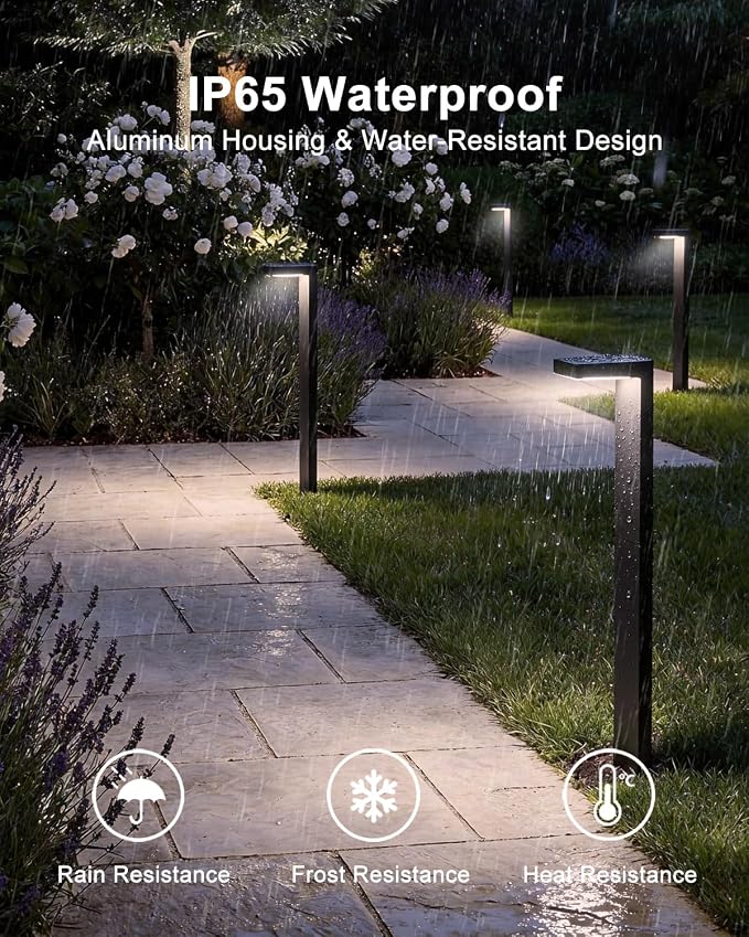 Low Voltage Landscape Lights, 8 Pack Outdoor LED Pathway Light, Wired Path - Image 2