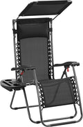 Yaheetech Outdoor Zero Gravity Chair Foldable Recliner Adjustable Patio Lounge by Yaheetech