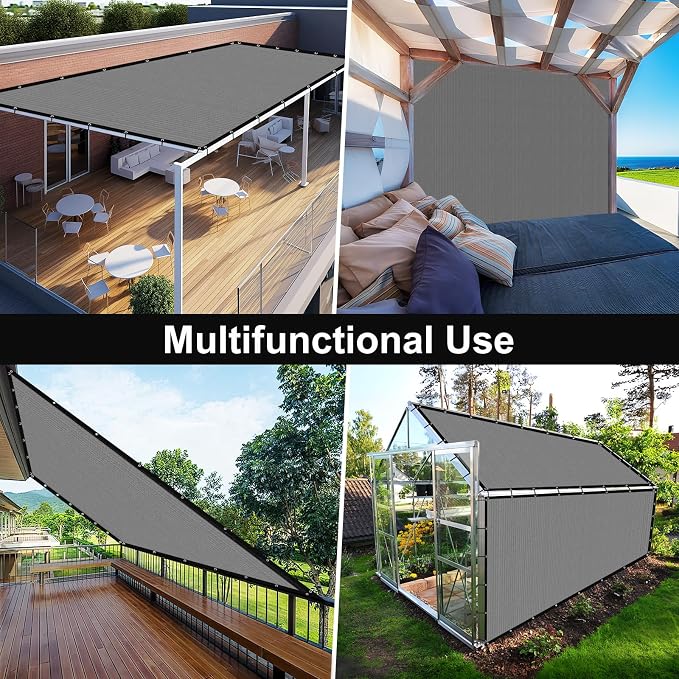 Artpuch 90% Sun Shade Cloth, 12 x 12 FT Pergola Shade Cover Canopy - Image 8