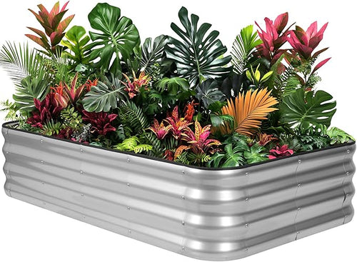 1MORE Raised Garden Bed -5X3X1 Galvanized Planter Box by 1MORE