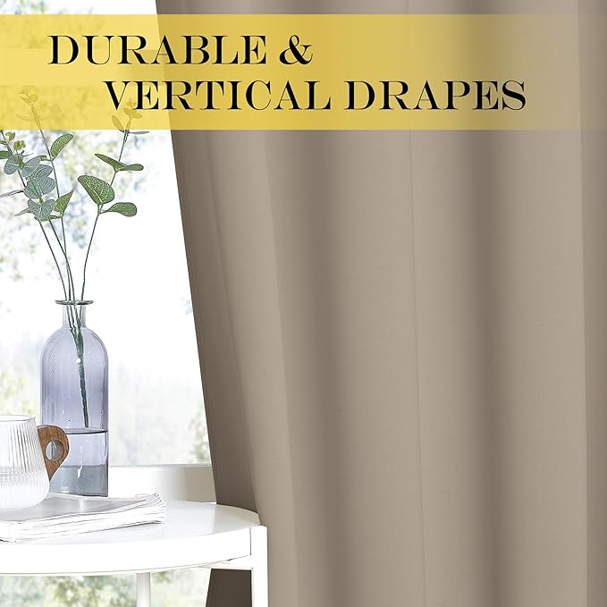 NICETOWN Blackout Curtain Drape 72 inch Long - Image 6