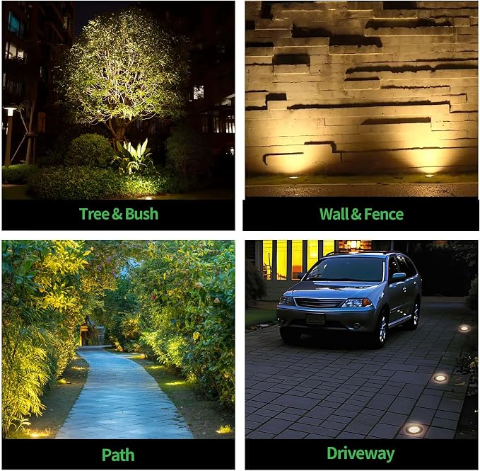 LED Well Light, In Ground Landscape Lights Low Voltage Outdoor, 12V IP67 - Image 5