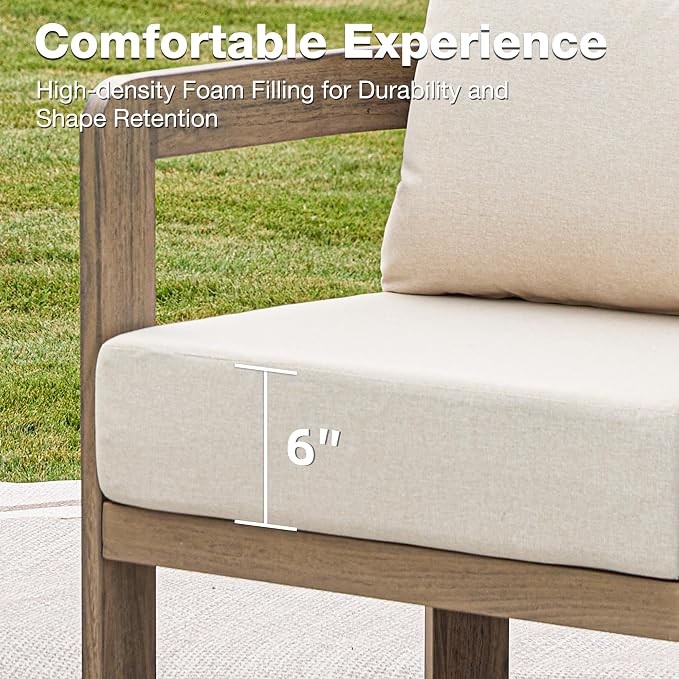 Outdoor Furniture Set, Metal Modern Outside Furniture - Image 4