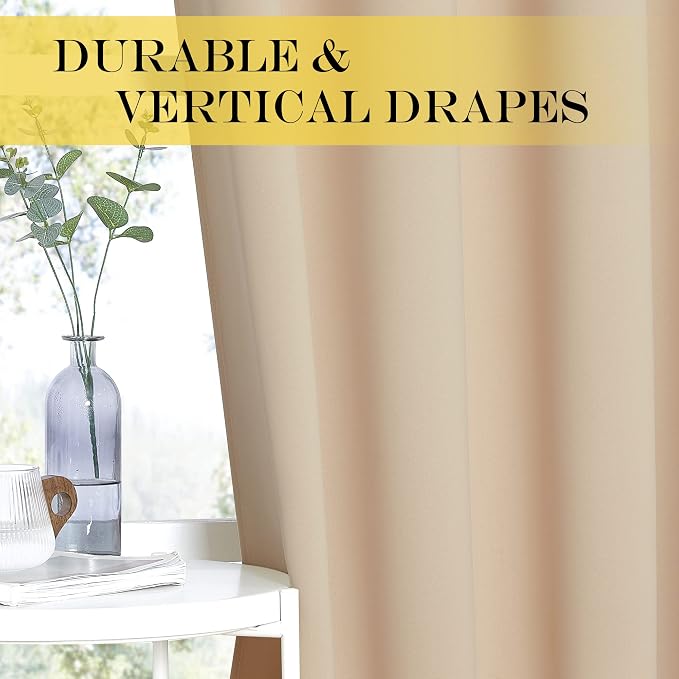 NICETOWN Room Darkening Window Curtain Extra Long 120" - Image 5