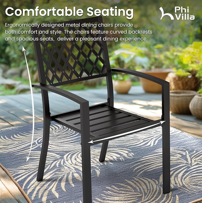 PHI VILLA 7 Pieces Outdoor Dining Set - Image 4