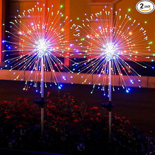 2 Pack Solar Firework Lights Outdoor by colcutee