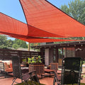 LOVE STORY Custom Size 12'x15'x19.2' Terra Red Sun Shade Sail Right Triangle by LOVESTORY