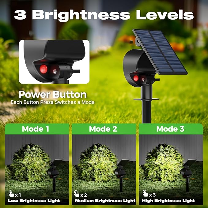 nipify 10 Pack Solar Spot Lights Outdoor Waterproof - Image 3