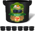 Gardzen 6-Pack 1 Gallon Grow Bags, Aeration Fabric Pots by Gardzen