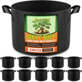 10 Pack 3 Gallon Grow Bags, Thickened Nonwoven Fabric Planter Pots by Unknown