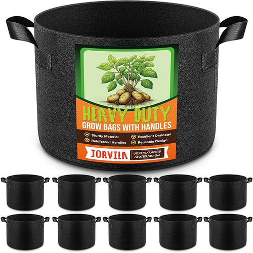 10 Pack 3 Gallon Grow Bags, Thickened Nonwoven Fabric Planter Pots by Unknown