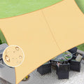LOVE STORY Rectangle 6'x7' Waterproof Sun Shade Sail Canopy UV Block by LOVESTORY