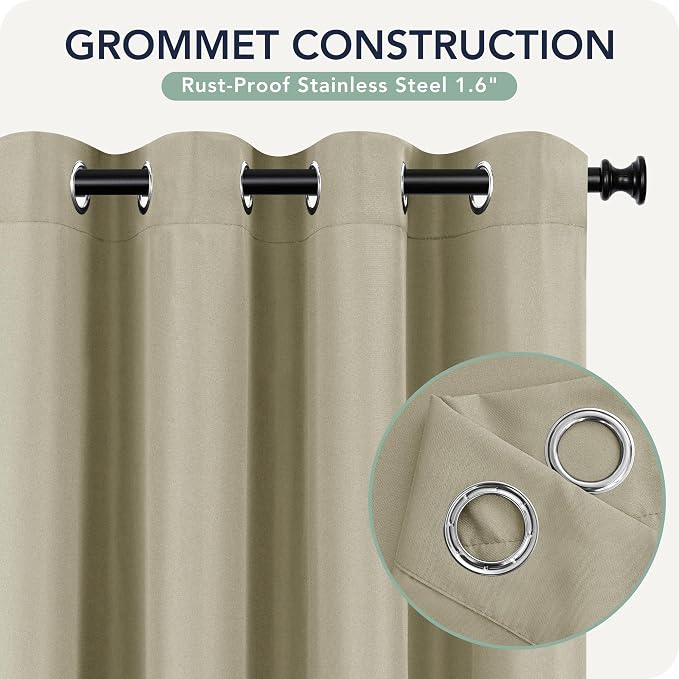 Outdoor Curtains for Patio Waterproof 6 Panels - Image 5