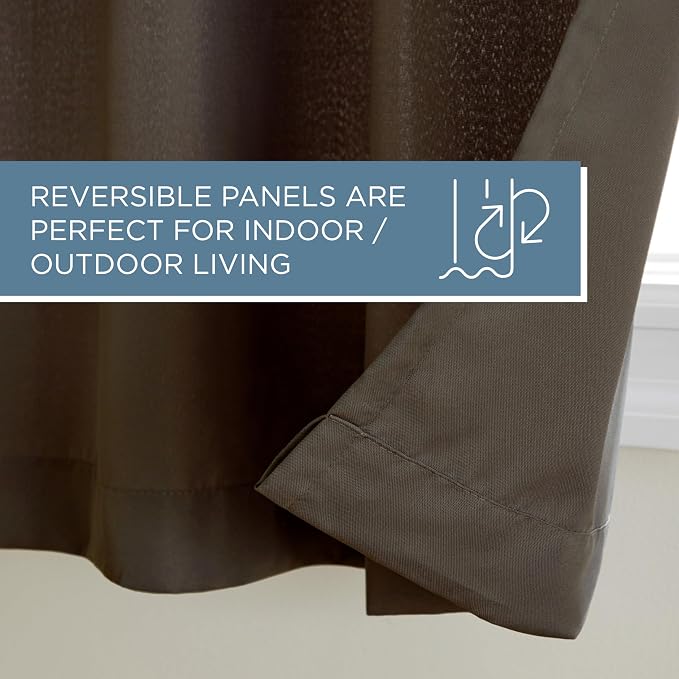 TOWN & COUNTRY BASICS Cabana Solid Heavyweight Indoor Outdoor Curtains - Image 7