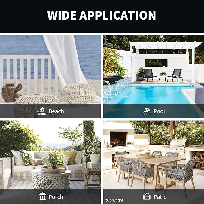 Waterproof Outdoor Curtain W105 x L95 - Image 7
