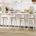 WENTMENT Metal Bar Stools Set of 4 Counter Height Bar Stools Barstools by WENTMENT