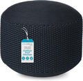 BIRDROCK HOME Outdoor Pouf Ottoman | Hand Woven Waterproof Foot Stool by BIRDROCKHOME