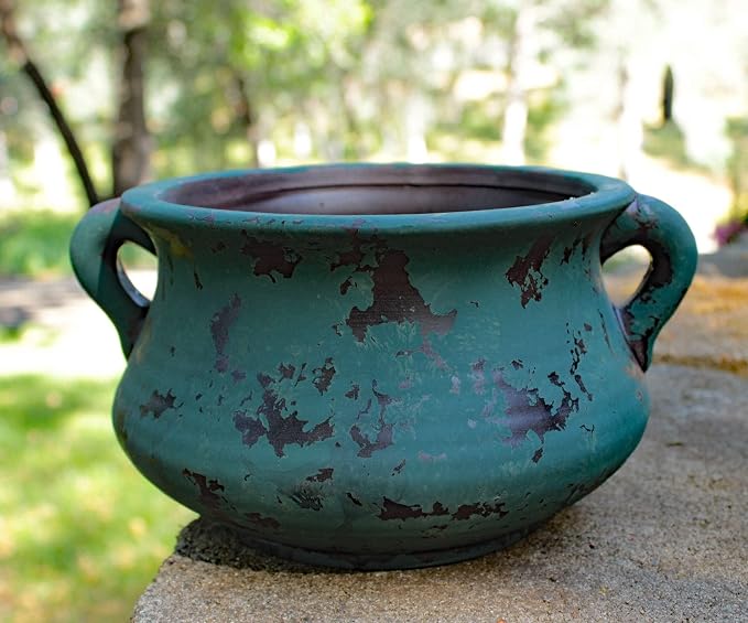 Egyptian Era Designed Earthen Ware Terra-Cotta Vessel/Planter - Image 3
