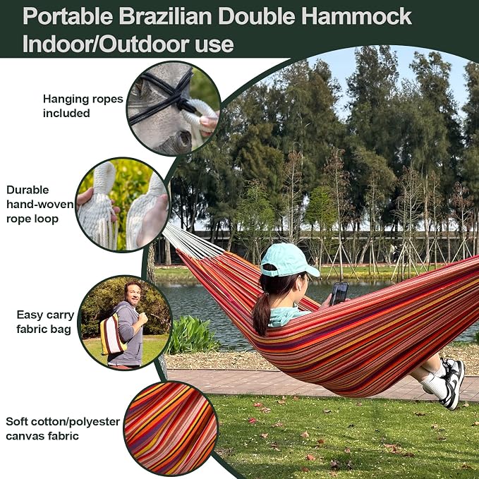 JoyView Brazilian Double Hammock - Image 3