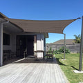 SUNNY GUARD Custom Size 18'x20' Rectangle Brown UV Block Sunshade by SUNNYGUARD