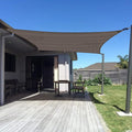 SUNNY GUARD Custom Size 19'x26' Rectangle Brown UV Block Sunshade by SUNNYGUARD
