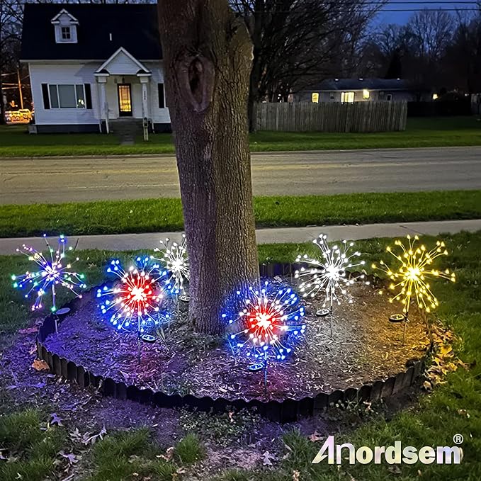 Anordsem Solar Garden Lights Outdoor: Bendable Copper Wire - Image 8