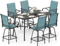 Sophia & William Outdoor Bar Set, Patio Bar Table and Chairs Set, Bar Height by SophiaWilliam