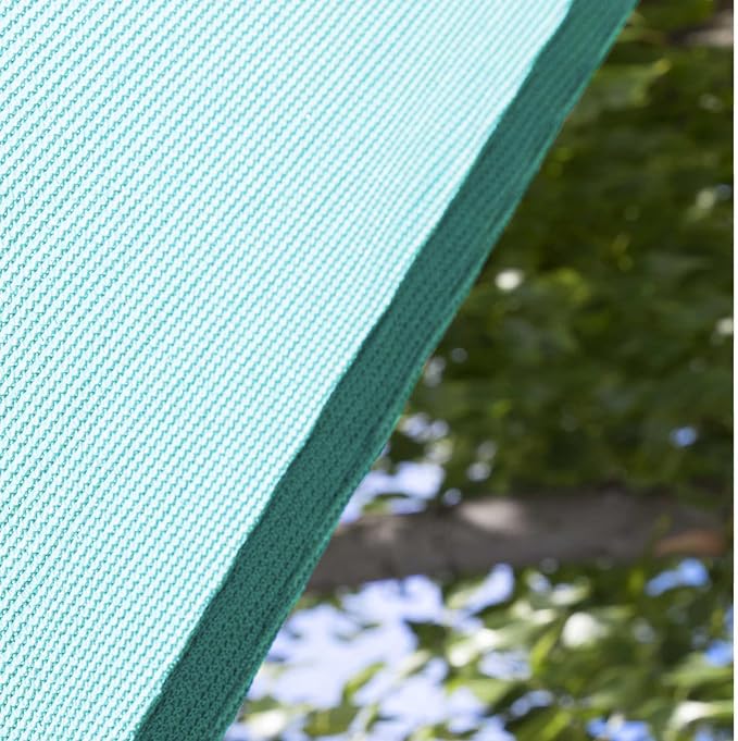 Amgo Custom Size 10' x 16' x 18.9' Turquoise Triangle Sun Shade Sail UPF50+ - Image 9