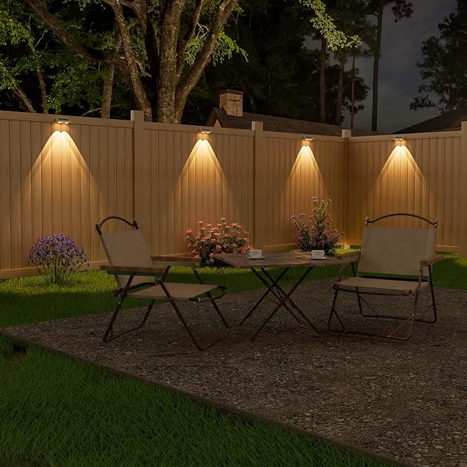 NIORSUN Solar Fence Lights, 24 Pack Solars Deck Light, Warm White Color - Image 2