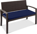 Best Choice Products Outdoor Bench 2-Person Wicker Garden Patio Benches Seating by BestChoiceProducts