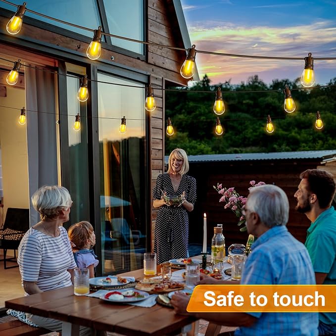Outdoor String Lights Patio LED Light Outside - 20M 18+1 S14 LED - Image 8