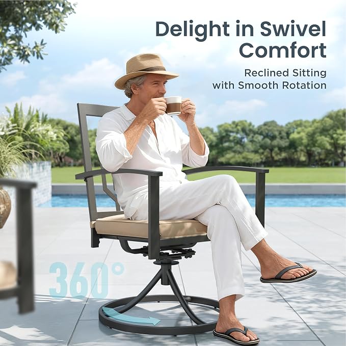 PHI VILLA 7 Pieces Outdoor Dining Set - Image 3