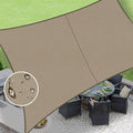 LOVE STORY Rectangle 6'x12' Waterproof Sun Shade Sail Canopy UV Block by LOVESTORY