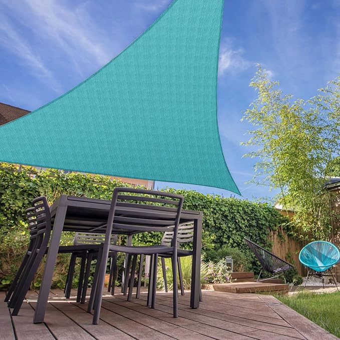 E&K Sunrise 12' x 12 x '12' Sun Shade Sail Triangle Canopy Shade Cover UV Block - Image 7