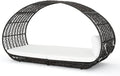 GDFStudio Bedford Outdoor Wicker Overhead Canopy Daybed w/Water Resistant by GDFStudio