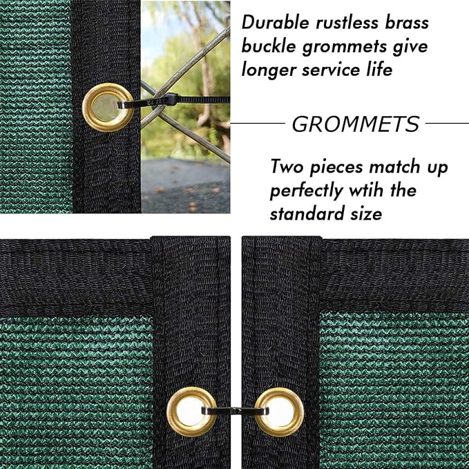 UPGRADE Privacy Fence Screen 6'x18' Dark Green Outdoor 90% Visibility Blockage - Image 3