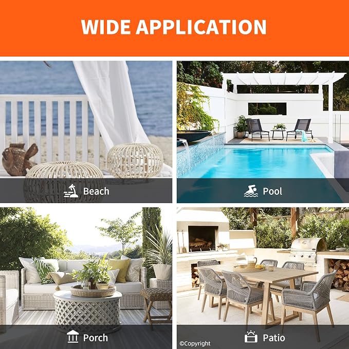 Waterproof Outdoor Curtain W105 x L95 - Image 8
