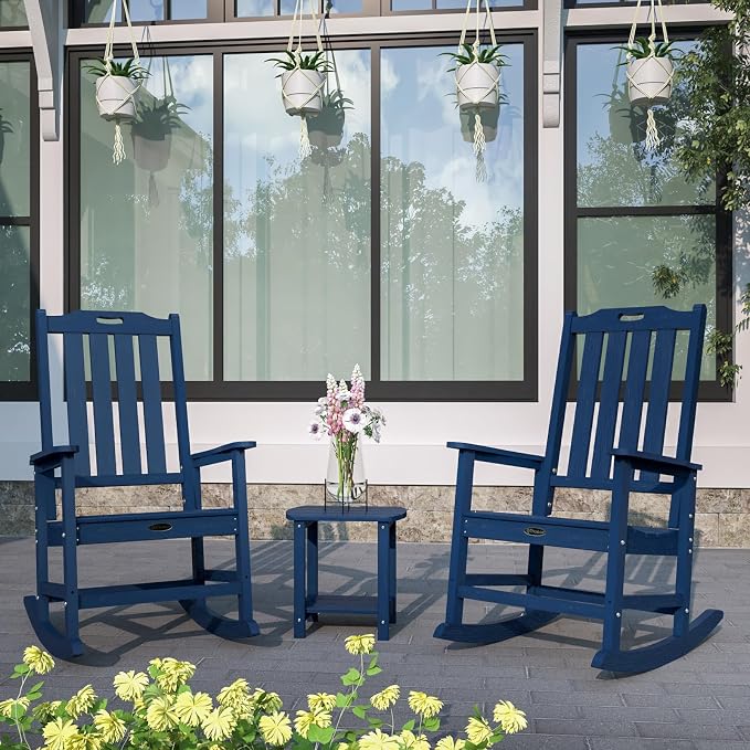 Oversized Rocking Chair Set of 4, Outdoor Rocking Chair - Image 2