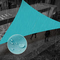 SUNNY GUARD Waterproof Sun Shade Sail 10'x18'x20.6' Turquoise Blue Right by SUNNYGUARD