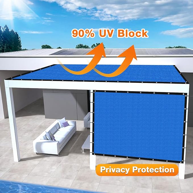 Artpuch Outdoor Pergola Shade Cover 9' X 18' Sun Shade Cloth - Image 3