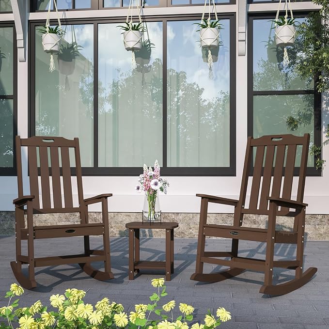 Oversized Rocking Chair Set of 2, Outdoor Rocking Chair - Image 2