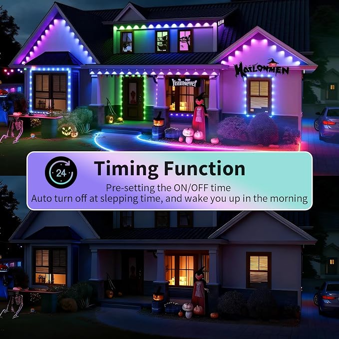 Permanent Outdoor Lights, 50ft Smart Eave Lights - Image 4