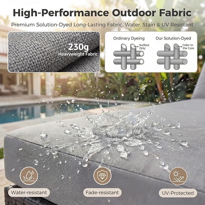 NICESOUL 9 Piece Outdoor Patio Furniture Set - Image 9