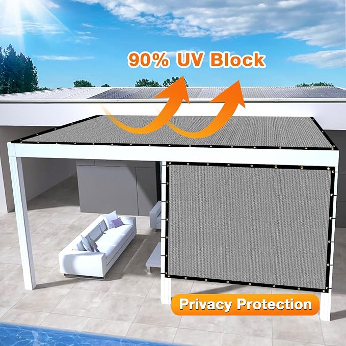 Artpuch Outdoor Pergola Shade Cover 4x5 FT Sun Shade Cloth - Image 3