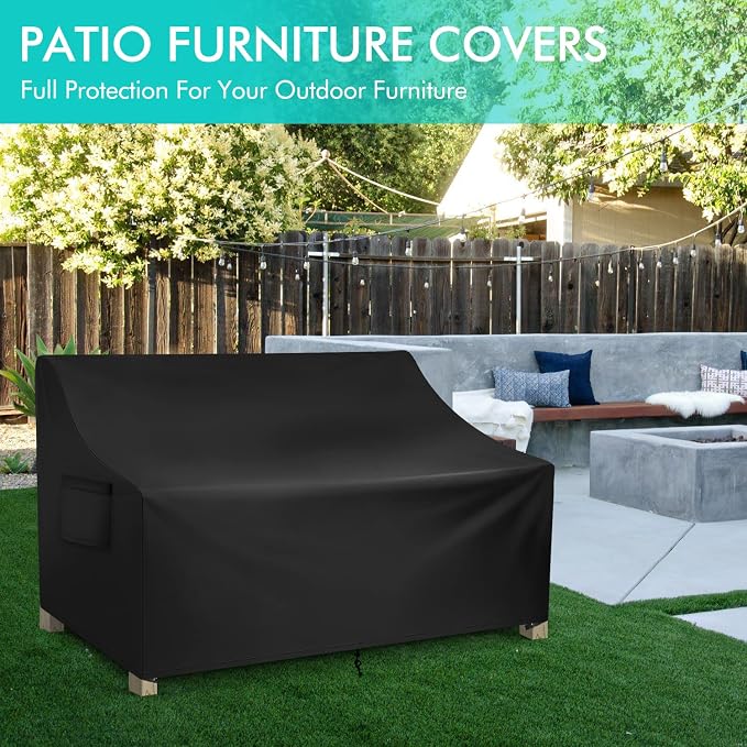 WLEAFJ Patio Sofa Cover Waterproof, 2-Seater Patio Loveseat Cover, Heavy Duty - Image 6