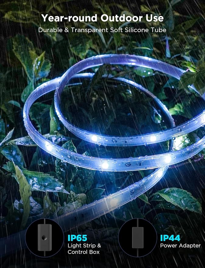 Govee Outdoor LED Strip Lights, 32.8ft Smart Outdoor Lights Work - Image 6