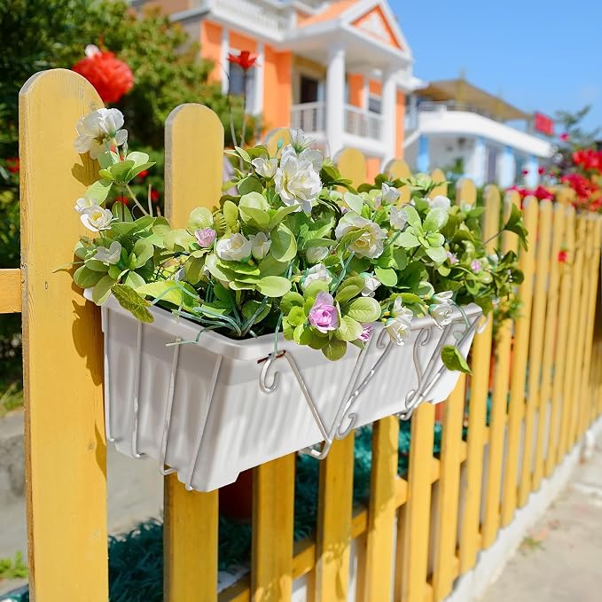 6 Packs 27 Inch Window Flower Box Extra Large Window Sill Herb Garden Long - Image 5
