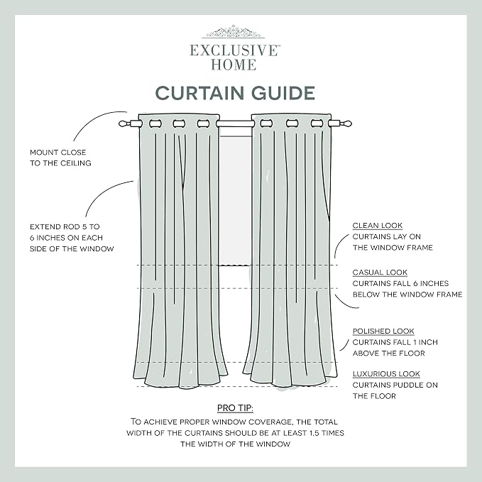 Exclusive Home Canopy Stripe Indoor/Outdoor Grommet Top Curtain Panel - Image 8
