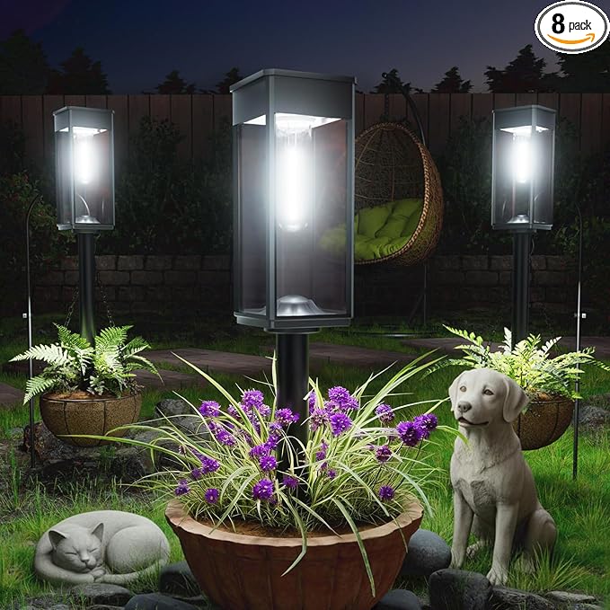 SUPER BRIGHT Solar Pathway Lights Outdoor, 8 Pack Solar Lights Outdoor by Professionalproductionofsolarlightsoutdoor%EF%BC%9A%EF%BC%89